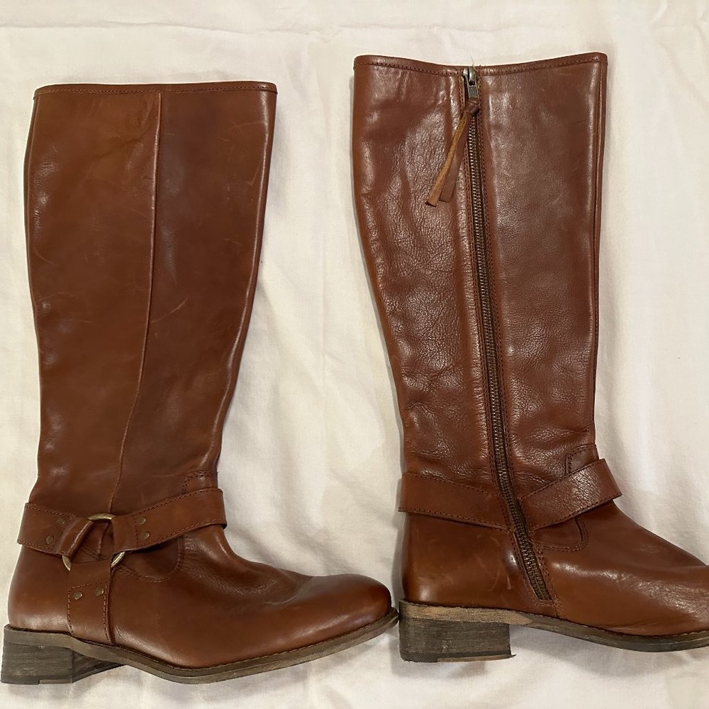 Worn twice - Diba brown leather riding boots